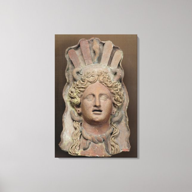 Impressão Em Tela Máscara puntiforme representando o Demeter (Frente)