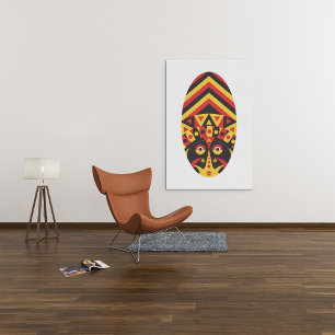 Impressão Em Tela Máscara tribal original