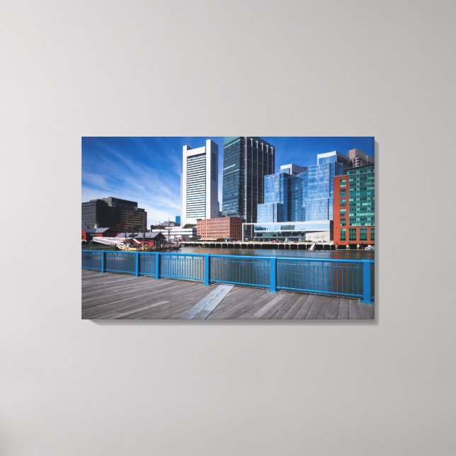 Impressão Em Tela Massachusetts, Boston, Banco da Reserva Federal (Frente)