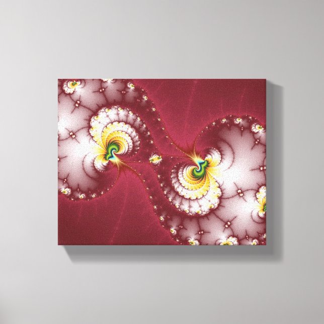 Impressão Em Tela Mastigação Óssea de Cão - Fractal (Frente)