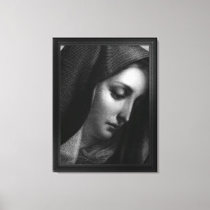 Impressão Em Tela Mater Dolorosa Engrave por Carlo Dolci
