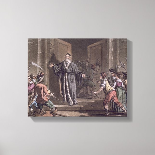 Impressão Em Tela Mathieu Mole (1584-1656) angustiado pelas pessoas, (Frente)