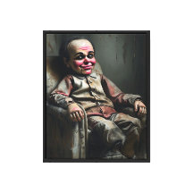 Mau Ventriloquista Dummy - Pintura a óleo escuro