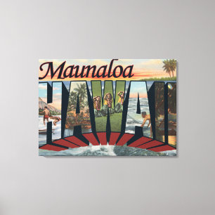Impressão Em Tela Maunaloa, Havaí - grandes cenas da letra