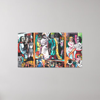 Impressão Em Tela Max Beckmann - Die Schauspieler