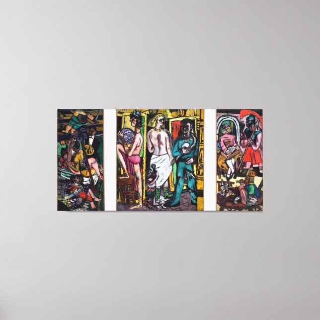 Impressão Em Tela Max Beckmann - German Expressionism - The Acrobats (Frente)