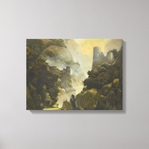 Impressão Em Tela Maxfield Parrish Aucassin Procura A Nicolette