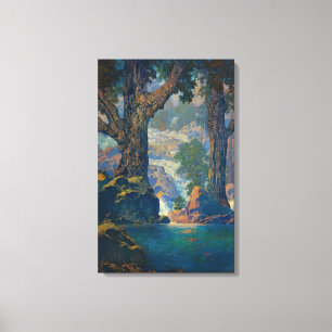 Impressão Em Tela Maxfield Parrish - Cascades Quietos Solitude