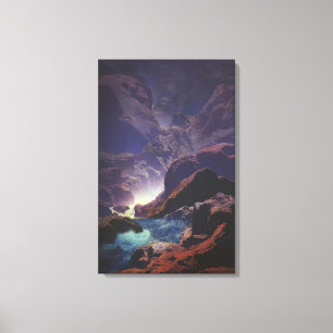 Impressão Em Tela Maxfield Parrish - Lua