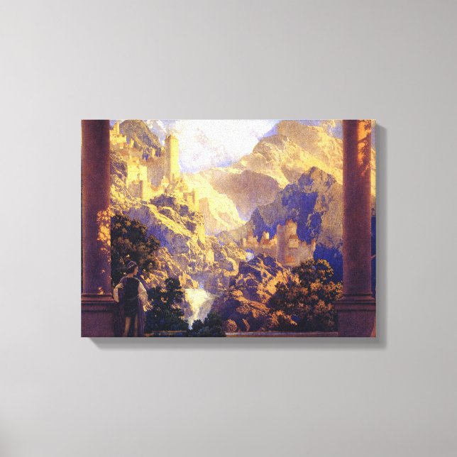 Impressão Em Tela Maxfield Parrish Romance 1922 (Frente)