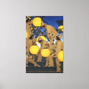 Impressão Em Tela Maxfield Parrish, The Lantern Bearers (1908)