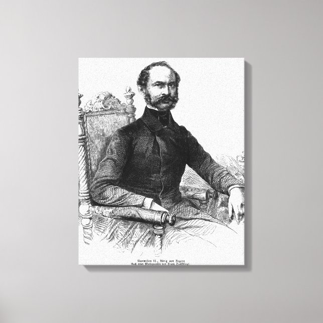 Impressão Em Tela Maximilian II , Rei da Baviera (Frente)