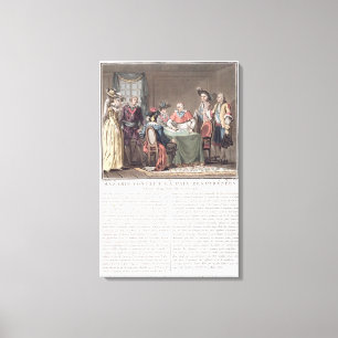 Impressão Em Tela Mazarin cardinal (1602-61) conclui a paz de