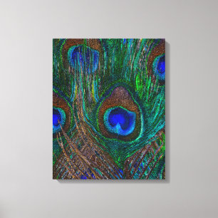 Impressão Em Tela Meacock Feathers Etch Style Decor