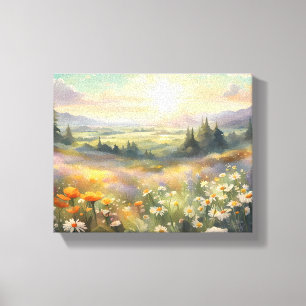 Impressão Em Tela Meadow em Sunrise