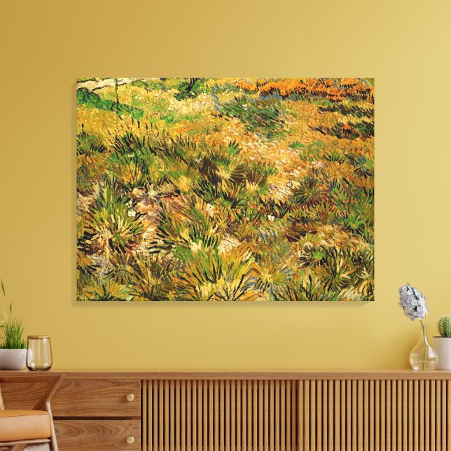 Impressão Em Tela Meadow no Hospital Paul Santo por Vincent van Gogh (Insitu(Sala de estar))