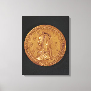 Impressão Em Tela Medalha que descreve Anne de Brittany