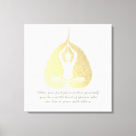 Impressão Em Tela Meditação de citação de instrutor Yoga Pose Bodhi 