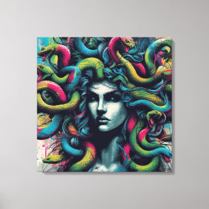 Impressão Em Tela medusa arco-íris