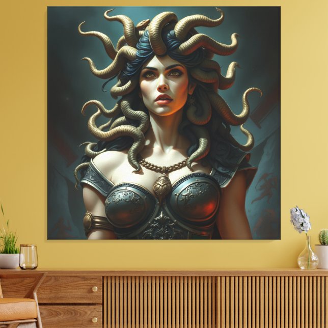 Impressão Em Tela „Medusa – Blick der Macht“ (Insitu(Sala de estar))