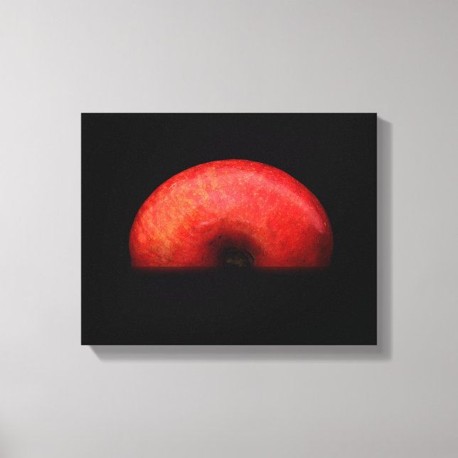 Impressão Em Tela Meia Maçã *Uma Fotografia gentil* *Tão Legal* (Frente)