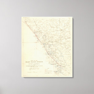 Impressão Em Tela Meio Califórnia da escala de costa