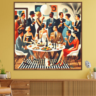 Impressão Em Tela Meio século Moderno dos intelectuais Martini