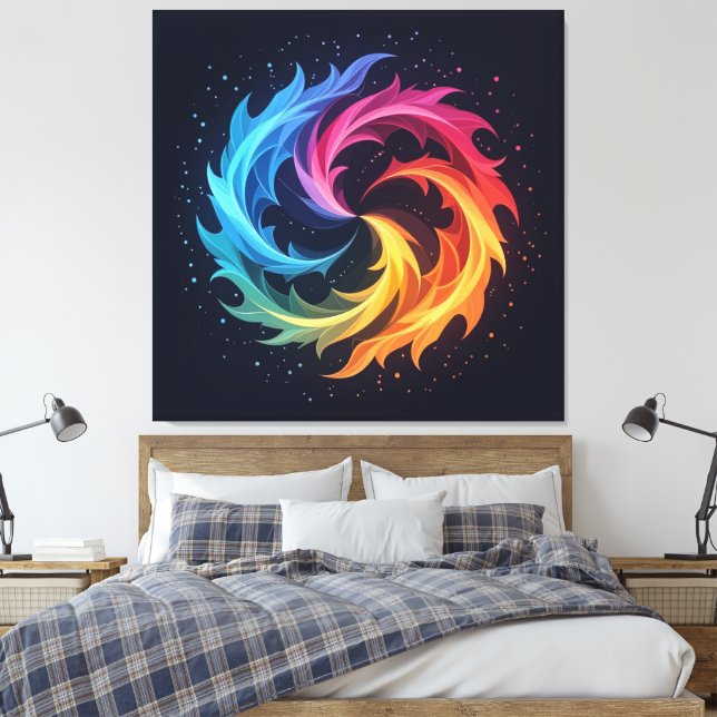 Impressão Em Tela  „Meister der 4 Elemente“   (Insitu(Quarto))