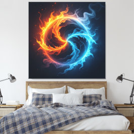 Impressão Em Tela „Meister der 4 Elemente“