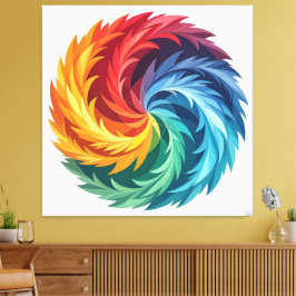 Impressão Em Tela  „Meister der 4 Elemente“  