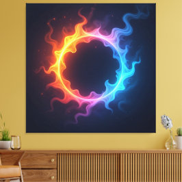 Impressão Em Tela  „Meister der 4 Elemente“  