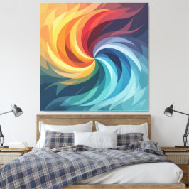 Impressão Em Tela  „Meister der 4 Elemente“  