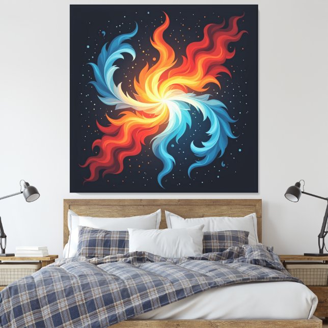 Impressão Em Tela  „Meister der 4 Elemente“   (Insitu(Quarto))