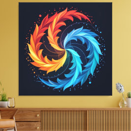 Impressão Em Tela „Meister der 4 Elemente“