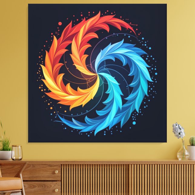 Impressão Em Tela „Meister der 4 Elemente“ (Insitu(Sala de estar))