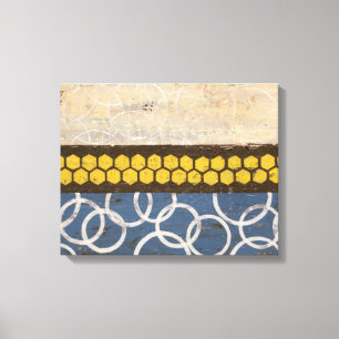 Impressão Em Tela Mel Comb Abstrato I