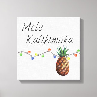 Impressão Em Tela Mele Kalikimaka - Impressão de Tela de Natal