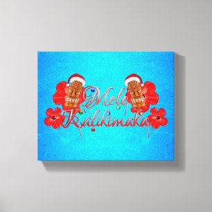 Impressão Em Tela Mele Kalikimaka Tiki