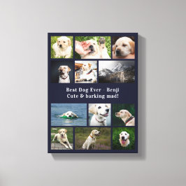 Impressão Em Tela Melhor Cachorro de Todos Colagem de Fotos Personal