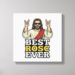 Impressão Em Tela Melhor Camiseta Religiosa de Mão de Rock Vintage R