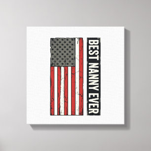 Impressão Em Tela Melhor Design de Camisa de Bandeira Vintage Patrió