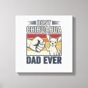 Impressão Em Tela Melhor Design de Camisa de Cachorro Vintage do Pai