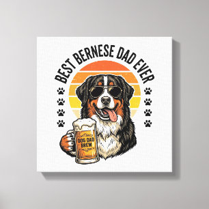 Impressão Em Tela Melhor Design de Camisa de Cerveja para Pai Bernês