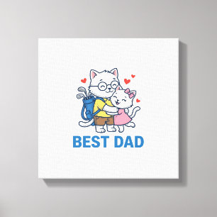Impressão Em Tela Melhor Design de Vetor Fofo de Abraço de Gato de G