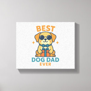 Impressão Em Tela Melhor Pai de Cachorro de Todos os Tempos – Camise