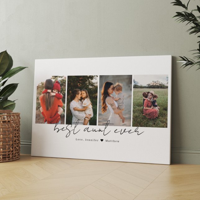 Impressão Em Tela Melhor Presente Da Colagem De Fotos De Script Mode (Criador carregado)