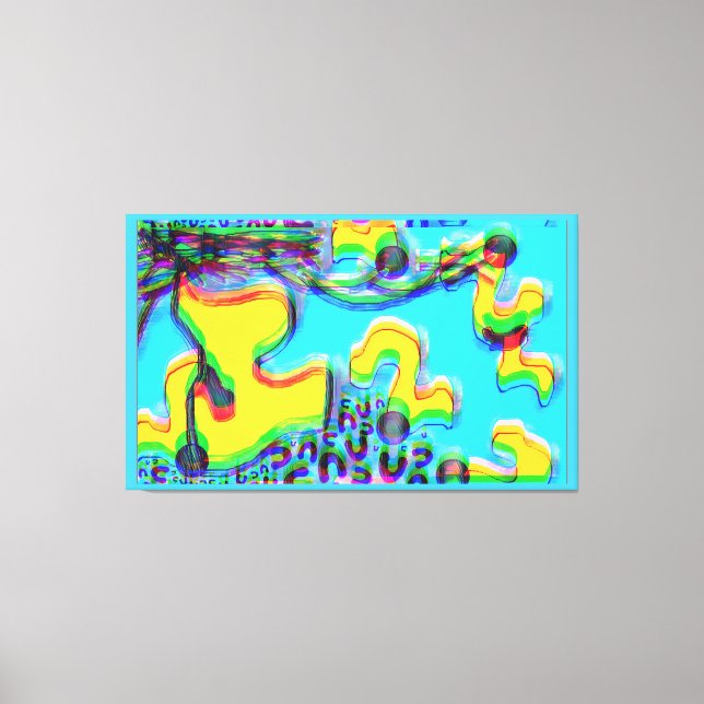 Impressão Em Tela Melting Memphis Vibes III (Frente)