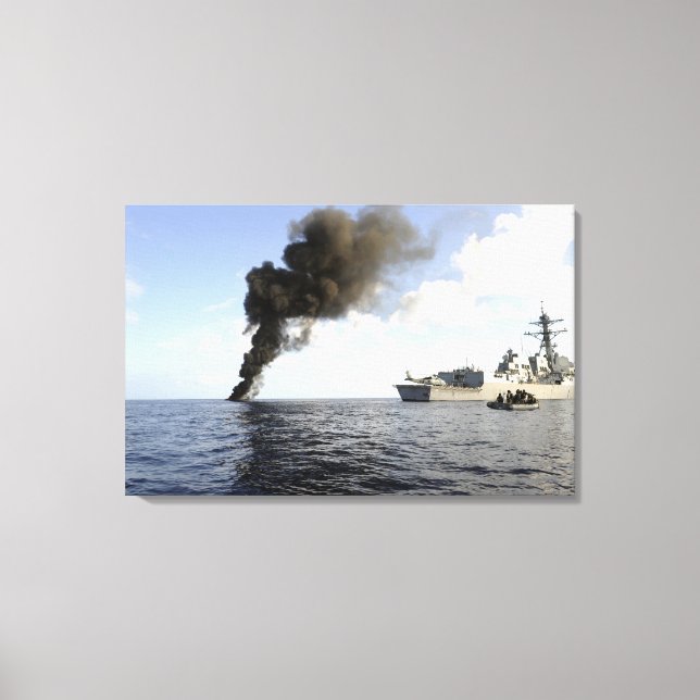 Impressão Em Tela Membros da Guarda costeira dos EUA (Frente)