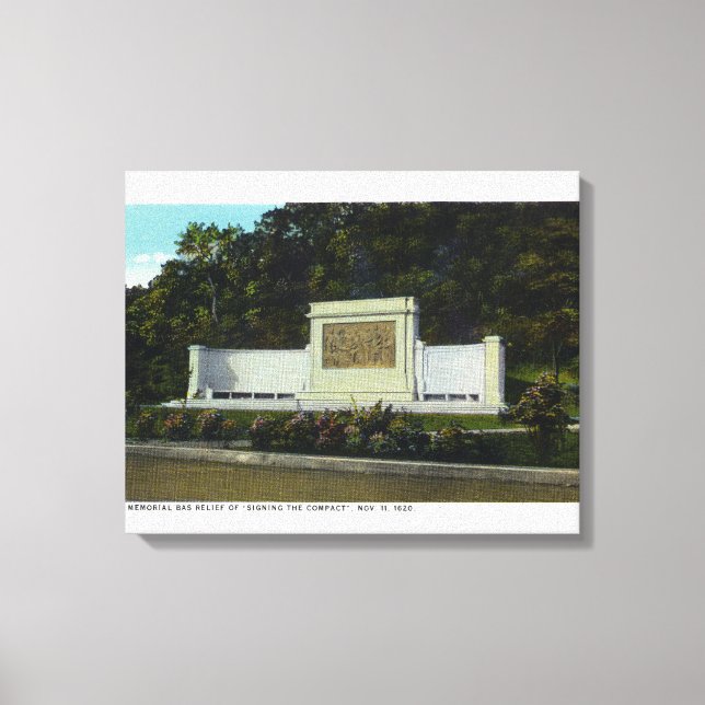 Impressão Em Tela Memorial Bas Alivio da Assinatura Compacta (Frente)