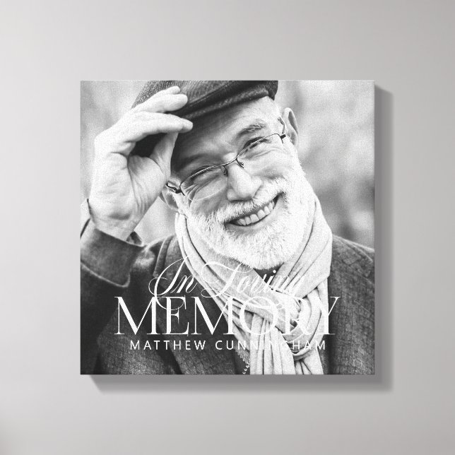 Impressão Em Tela Memorial Loving Memorial Foto Moderna Simples (Frente)